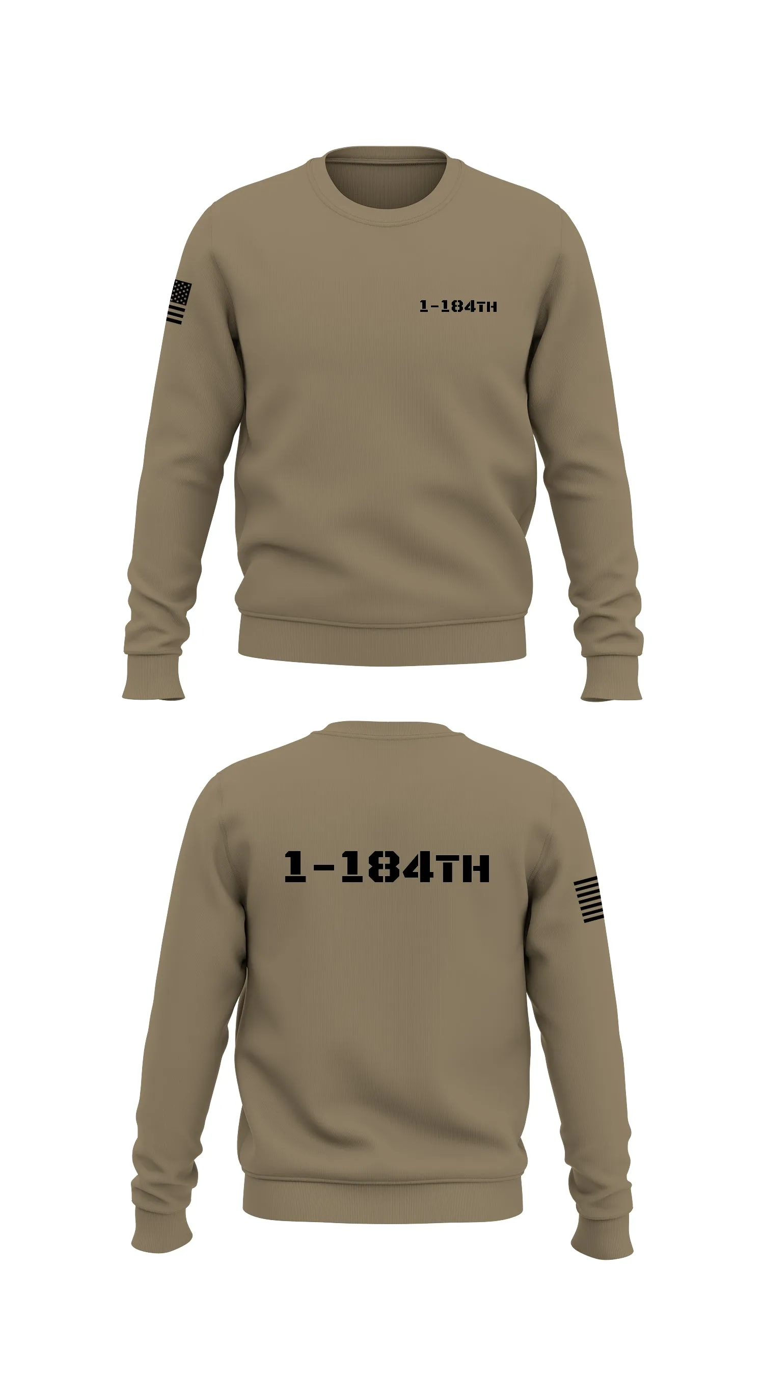 1-184th Store 1 Core Men's Crewneck Performance Sweatshirt - 97590671229