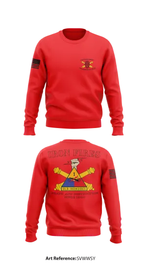 1st Armored Division Fire Support Element Store 1 Core Men's Crewneck Performance Sweatshirt - SvwWsY