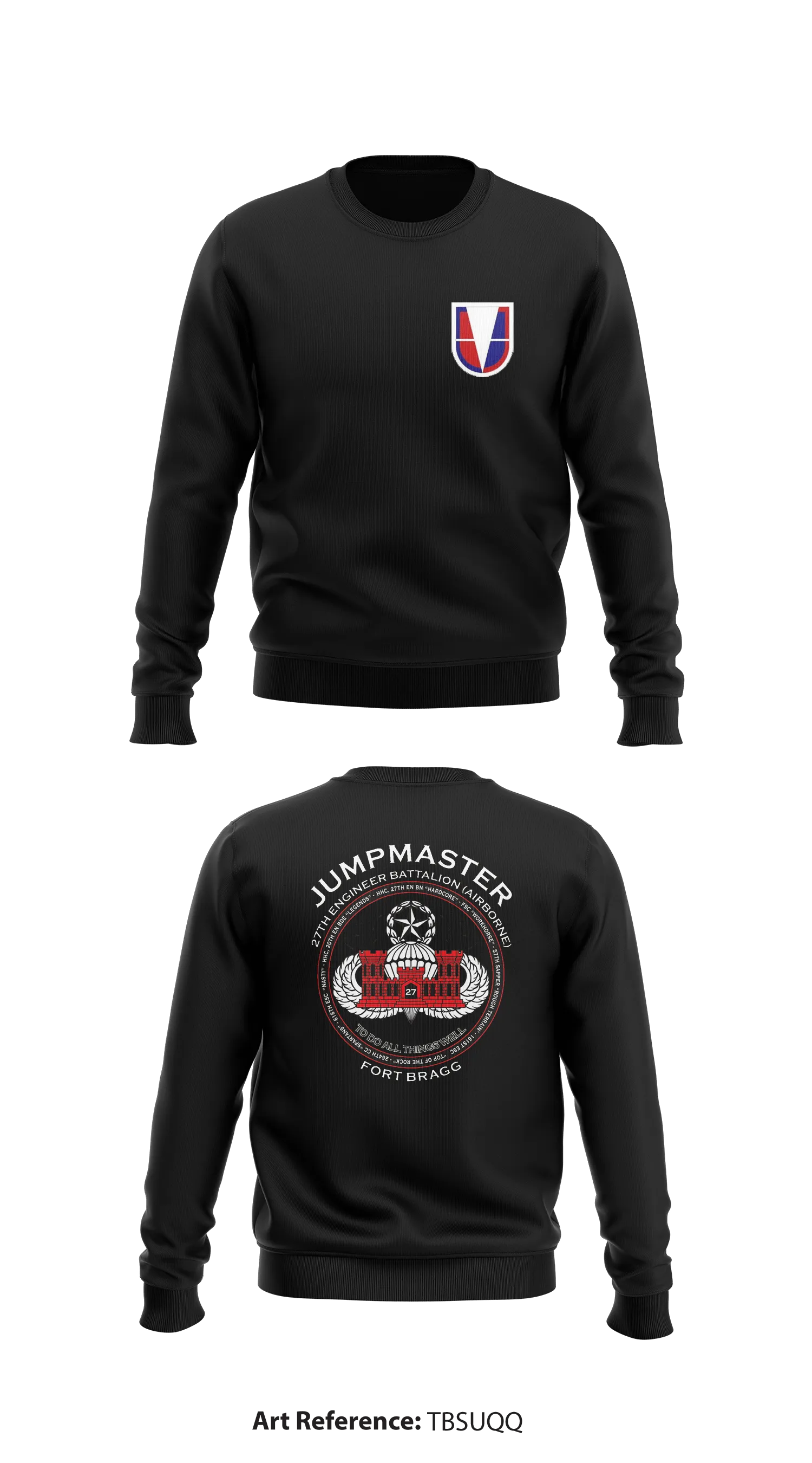27th Engineer Battalion (Airborne) Store 1 Core Men's Crewneck Performance Sweatshirt - TBSuqq