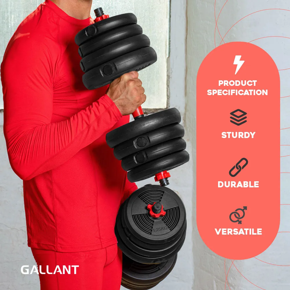 30kg Adjustable Dumbbell and Barbell Set - Adjustable Weight Set