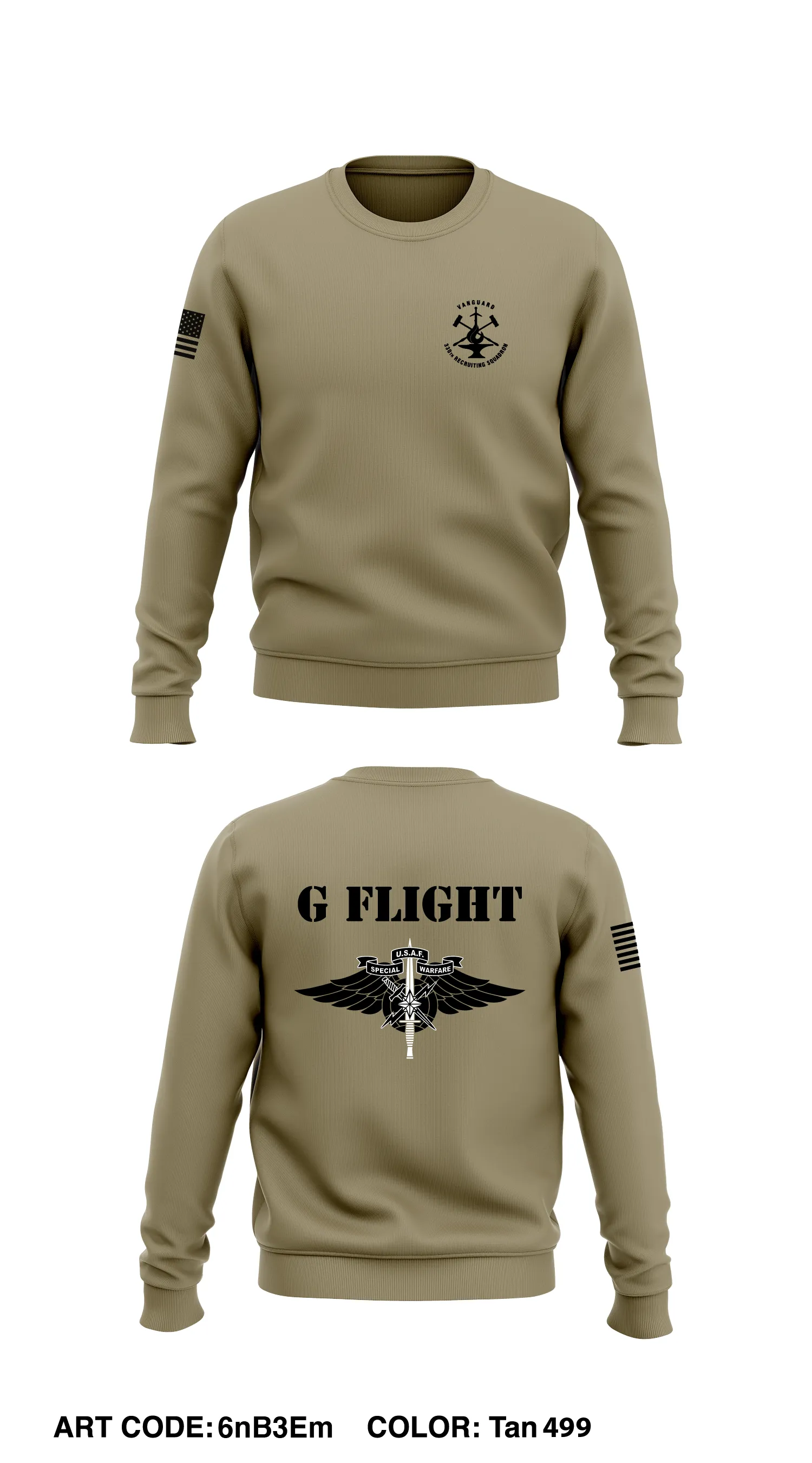 330th G Flt Core Men's Crewneck Performance Sweatshirt - 6nB3Em