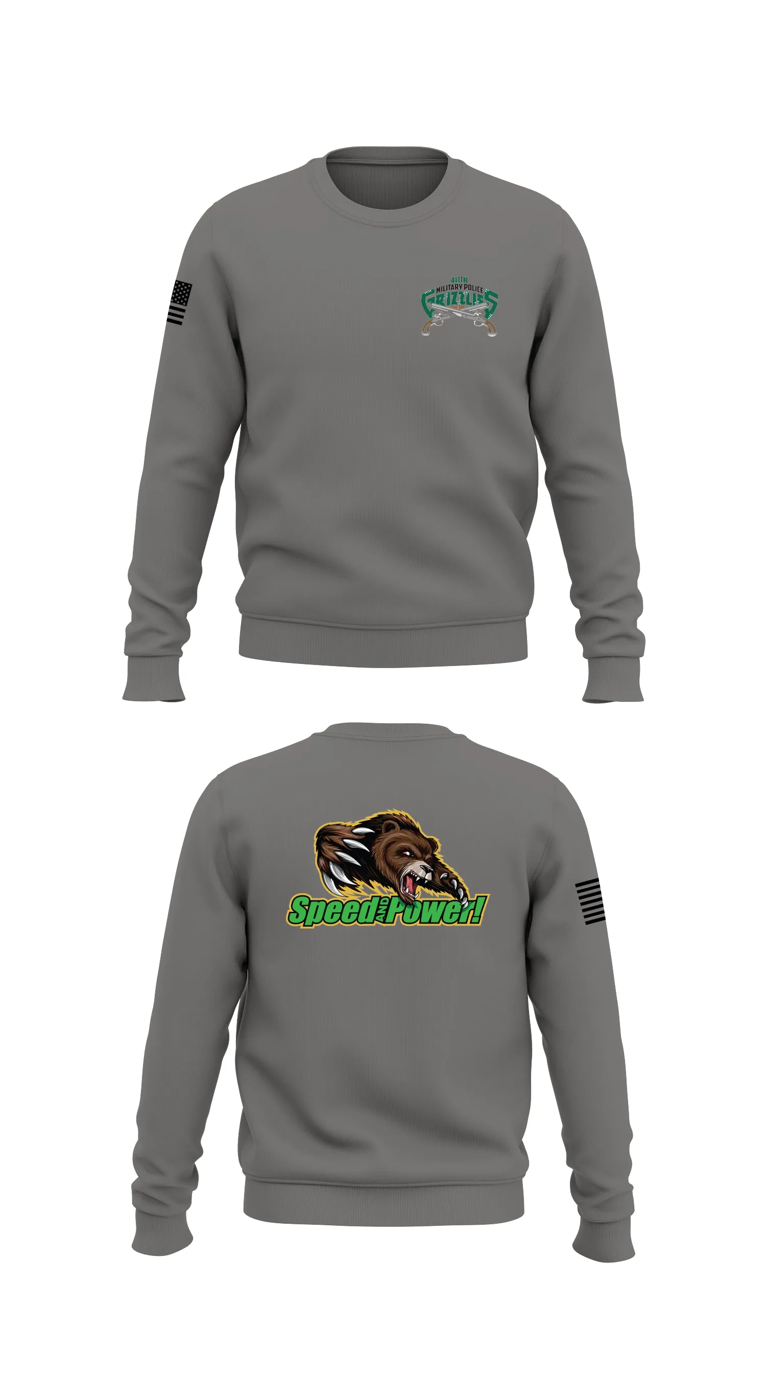 411th military police company Core Men's Crewneck Performance Sweatshirt - 67704733843