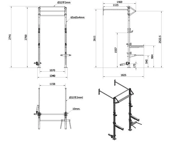 6-In-1 Assault Wall Rack