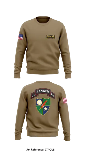 75 Ranger Regiment Store 1 Core Men's Crewneck Performance Sweatshirt - zTaqub
