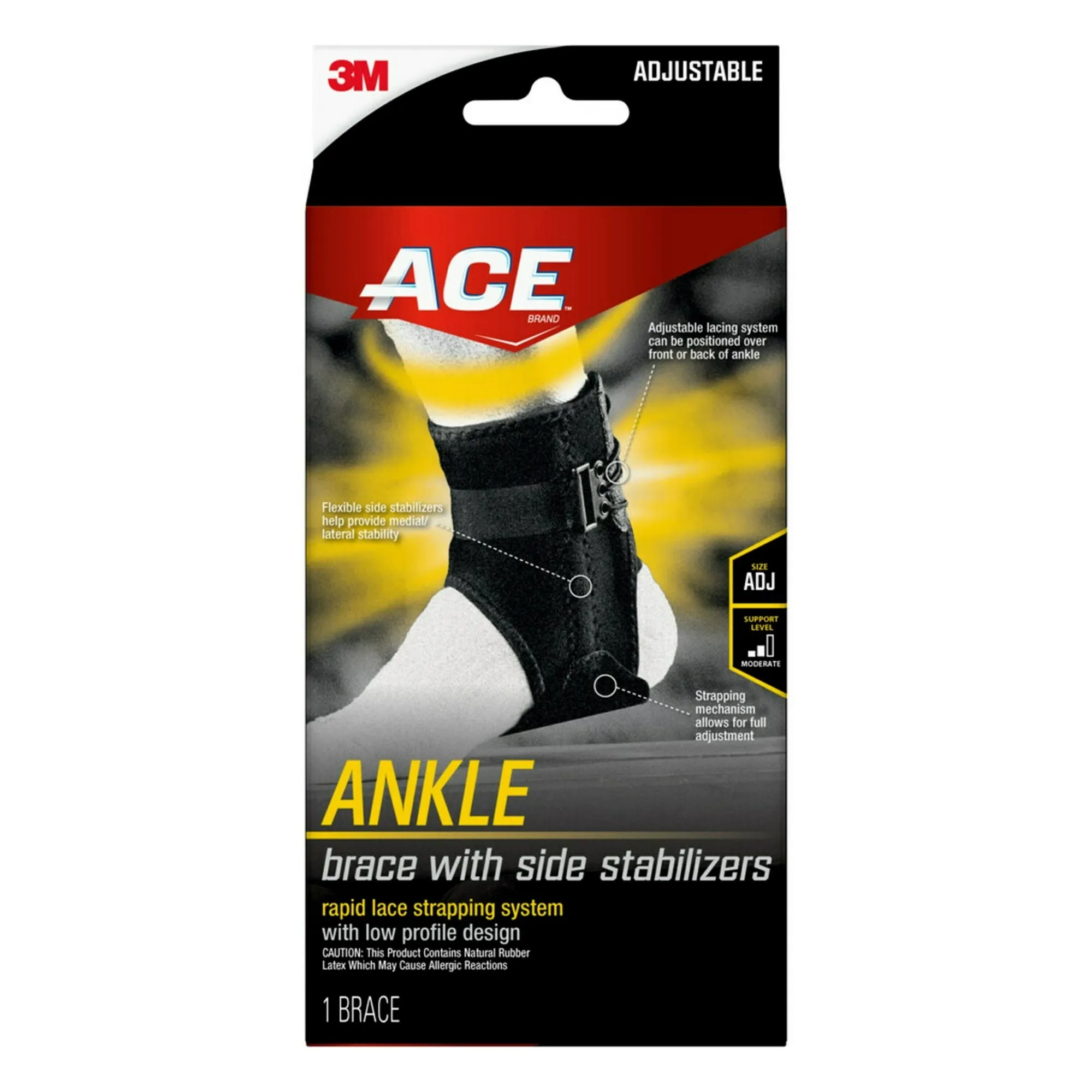 ACE Adjustable Support Braces – Choose from Knee, Ankle & Back Stabilizers