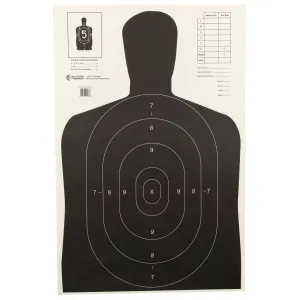 Action Target, Black Silhouette Cut Off Below Ring 7