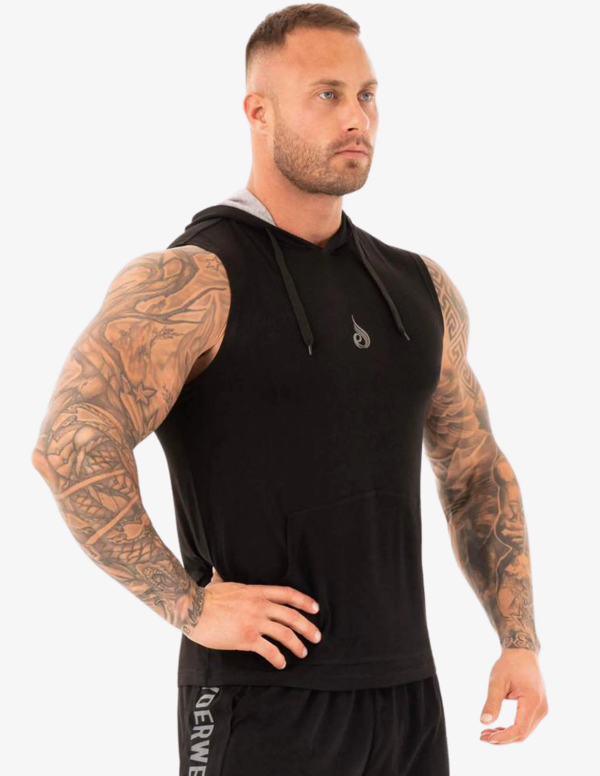 ACTIVE HOODIE TANK BLACK