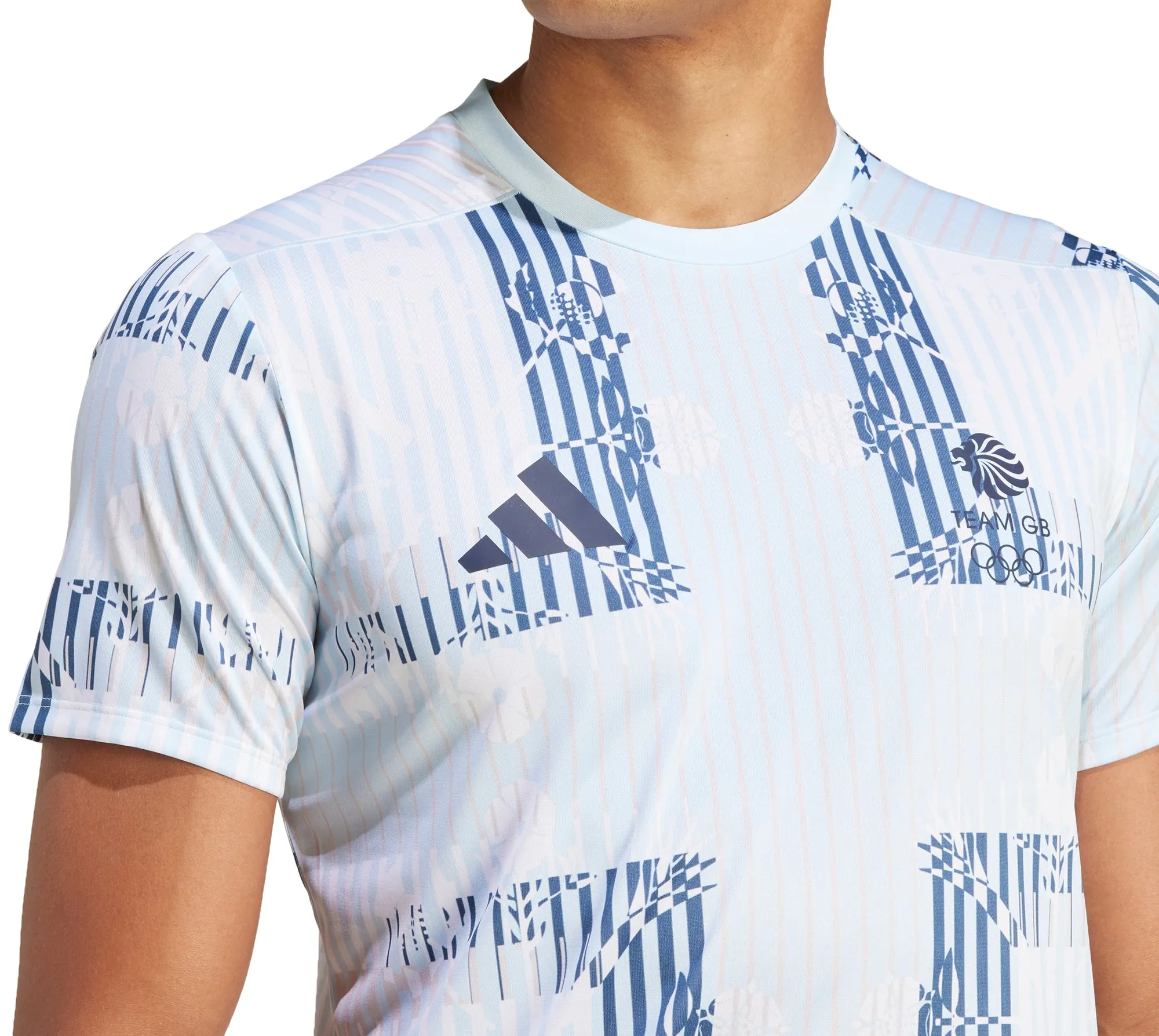 adidas Team GB Short Sleeve Mens Training Top - Blue