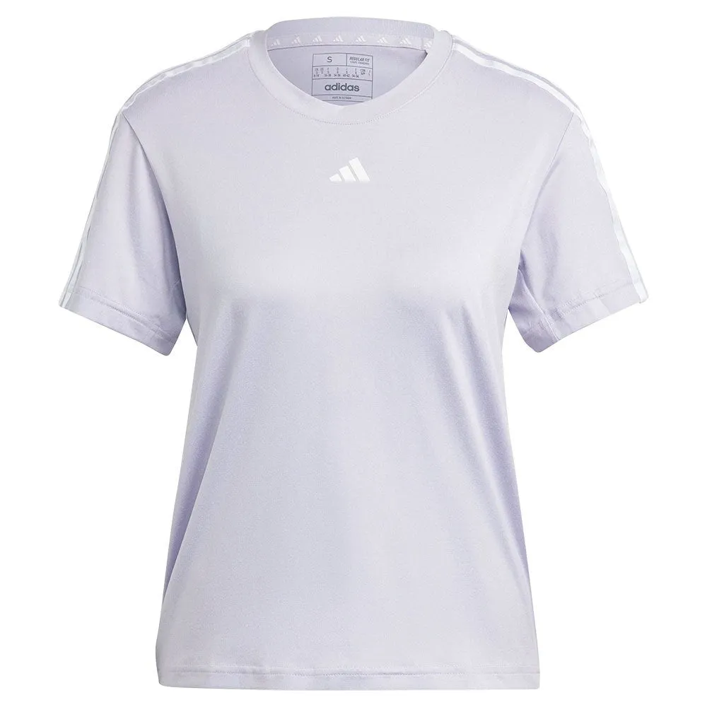 Adidas Women's Essential Training 3 Stripe Tee