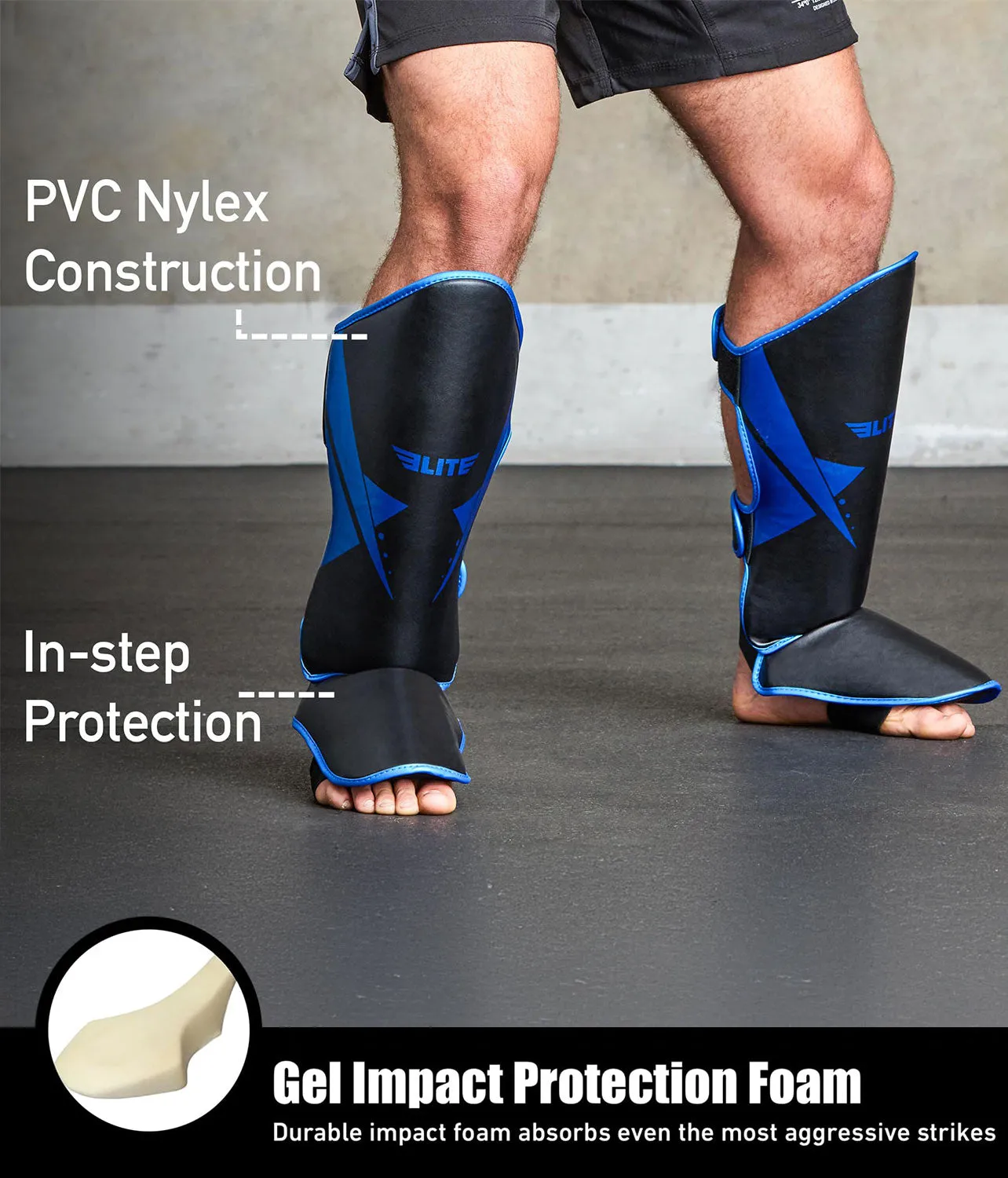 Adults' Star Blue Training Shin Guards