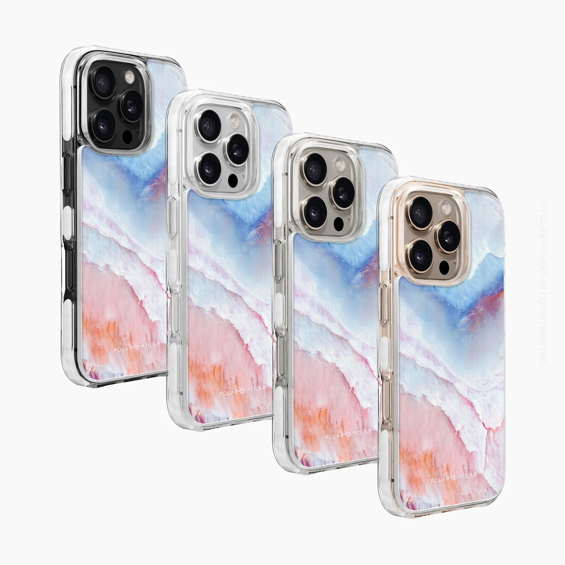Almond Coast - iPhone 16 Pro Max Clear Bumper MagSafe Case