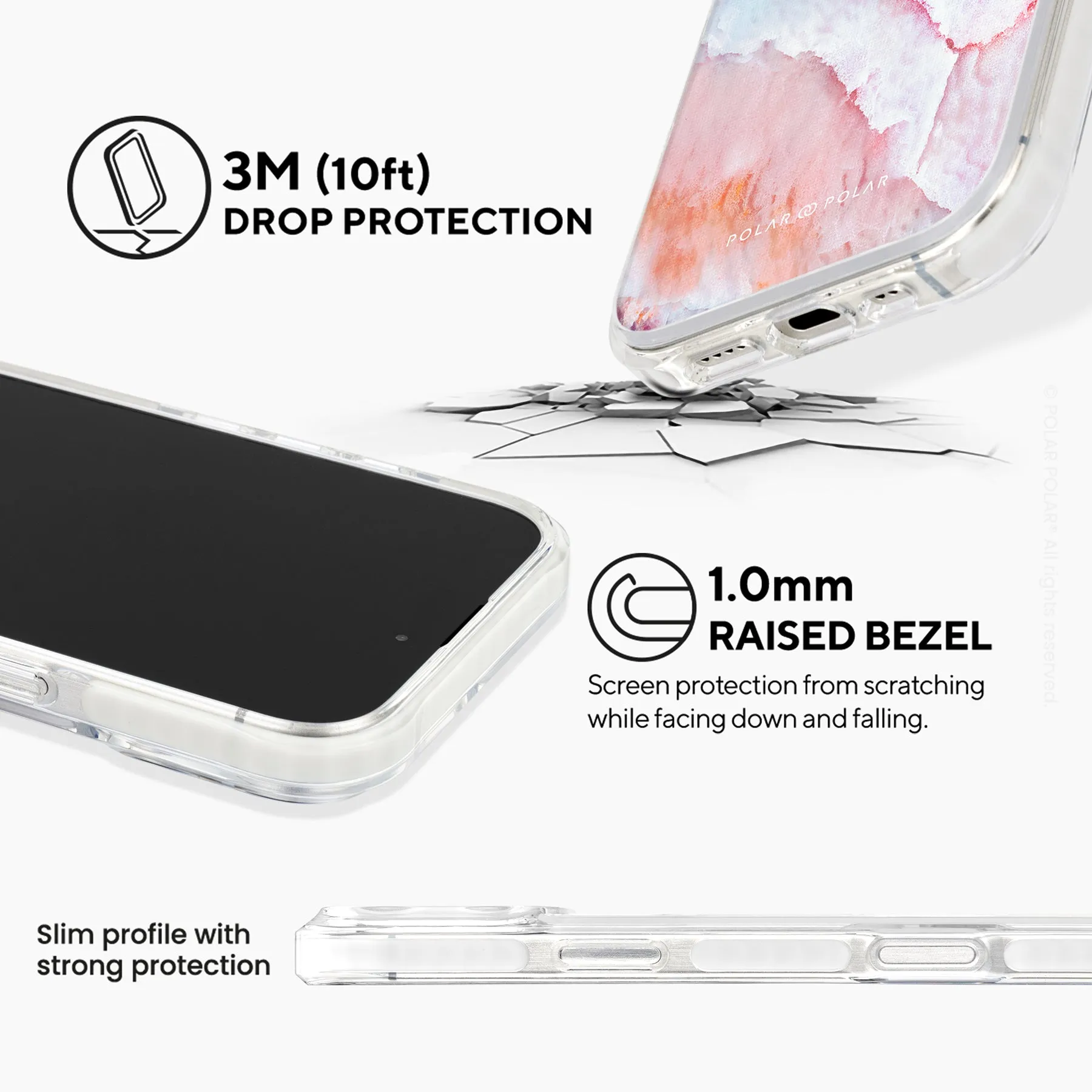 Almond Coast - iPhone 16 Pro Max Clear Bumper MagSafe Case