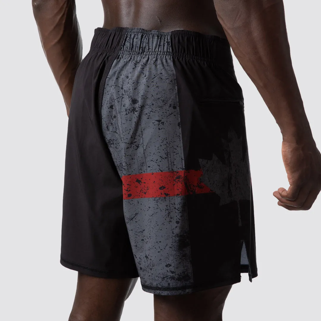 American Defender Short Velcro 3.0 (Canada-Thin Red Line)