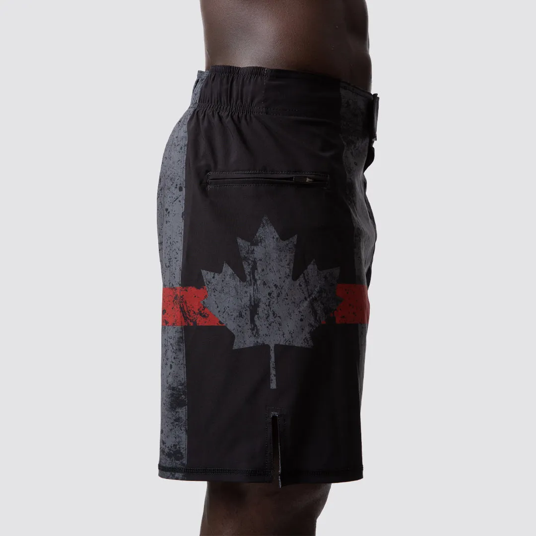 American Defender Short Velcro 3.0 (Canada-Thin Red Line)