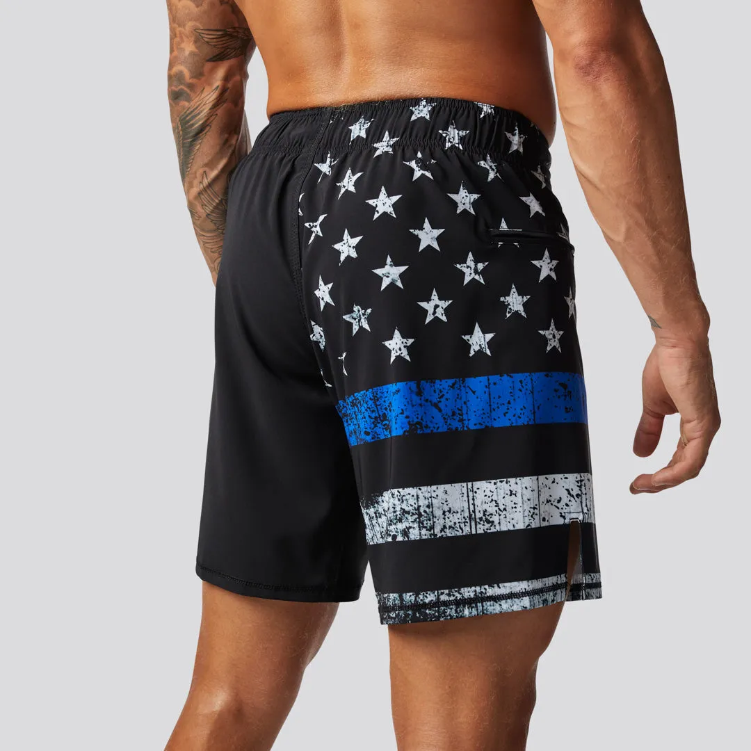 American Defender Short Velcro 3.0 (Thin Blue Line)