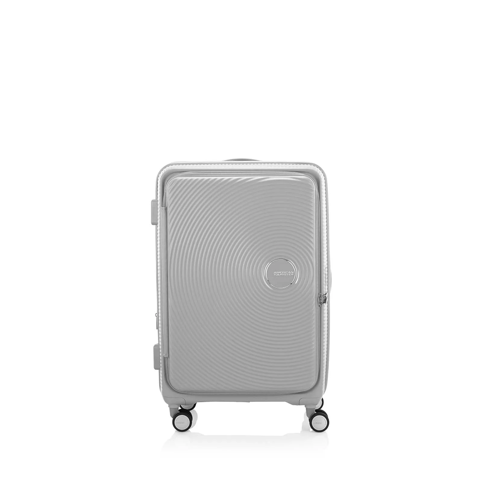 American Tourister Curio Book Opening 75cm Suitcase Cool Grey