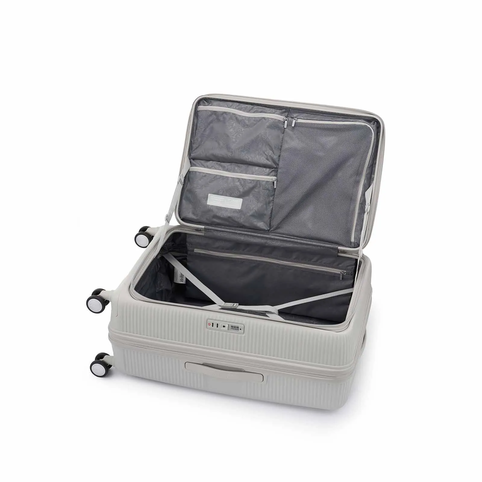 American Tourister Curio Book Opening 75cm Suitcase Cool Grey