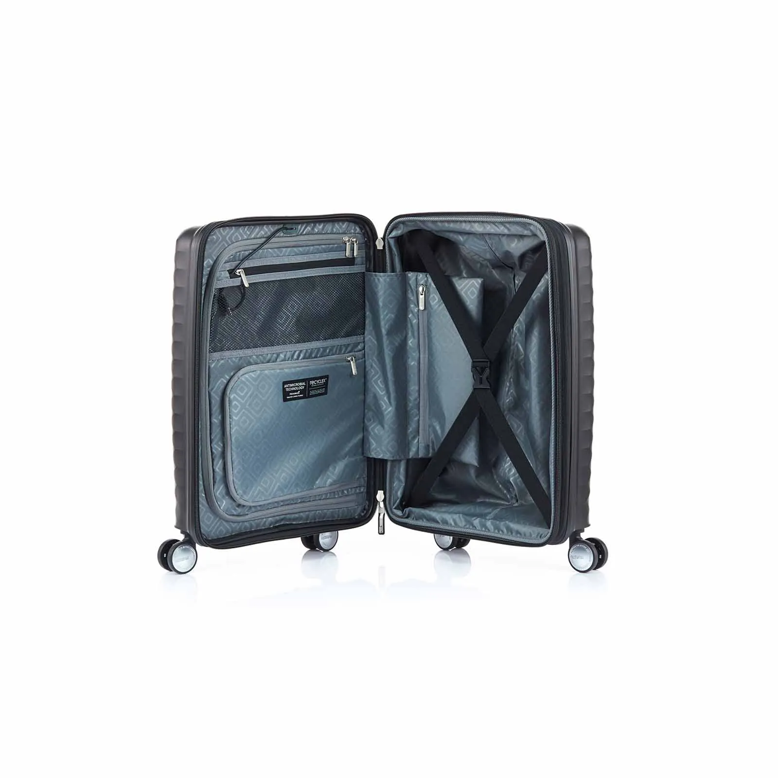 American Tourister Squasem 55cm Carry-On Suitcase Black