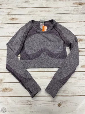 Athletic Top Long Sleeve Crewneck By Gym Shark In Purple, Size: L