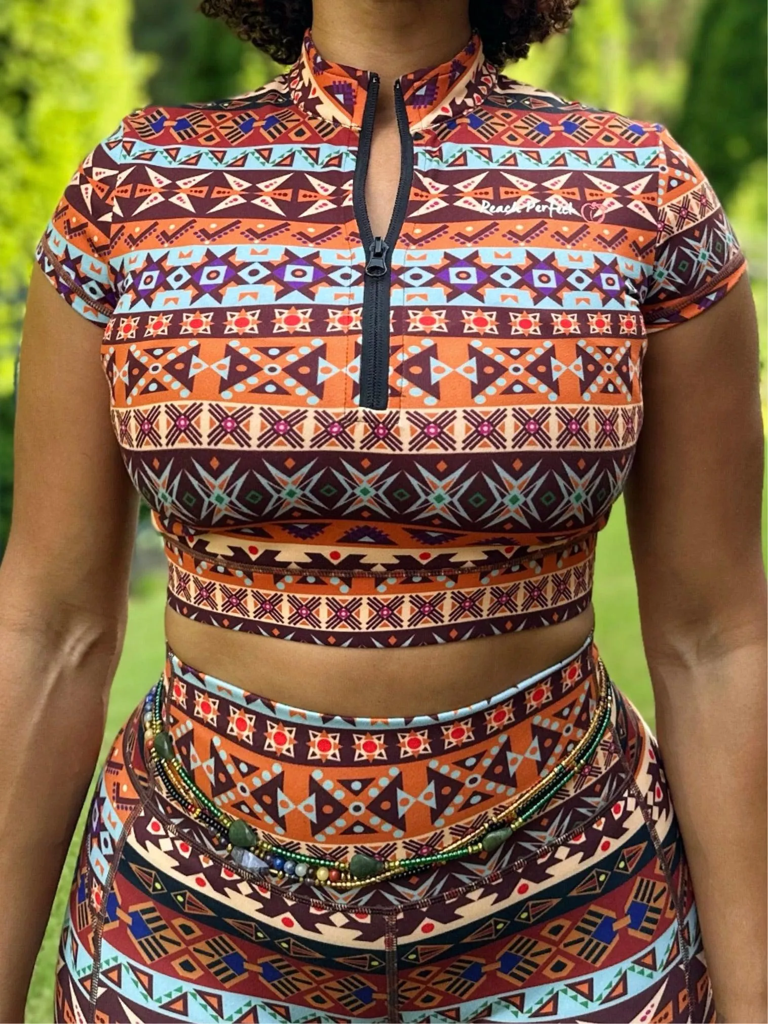 Aztec Queen Fitness Crop Top