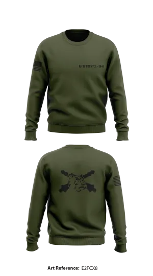 B BTRY/1-94 Store 1 Core Men's Crewneck Performance Sweatshirt - E2Fcx8