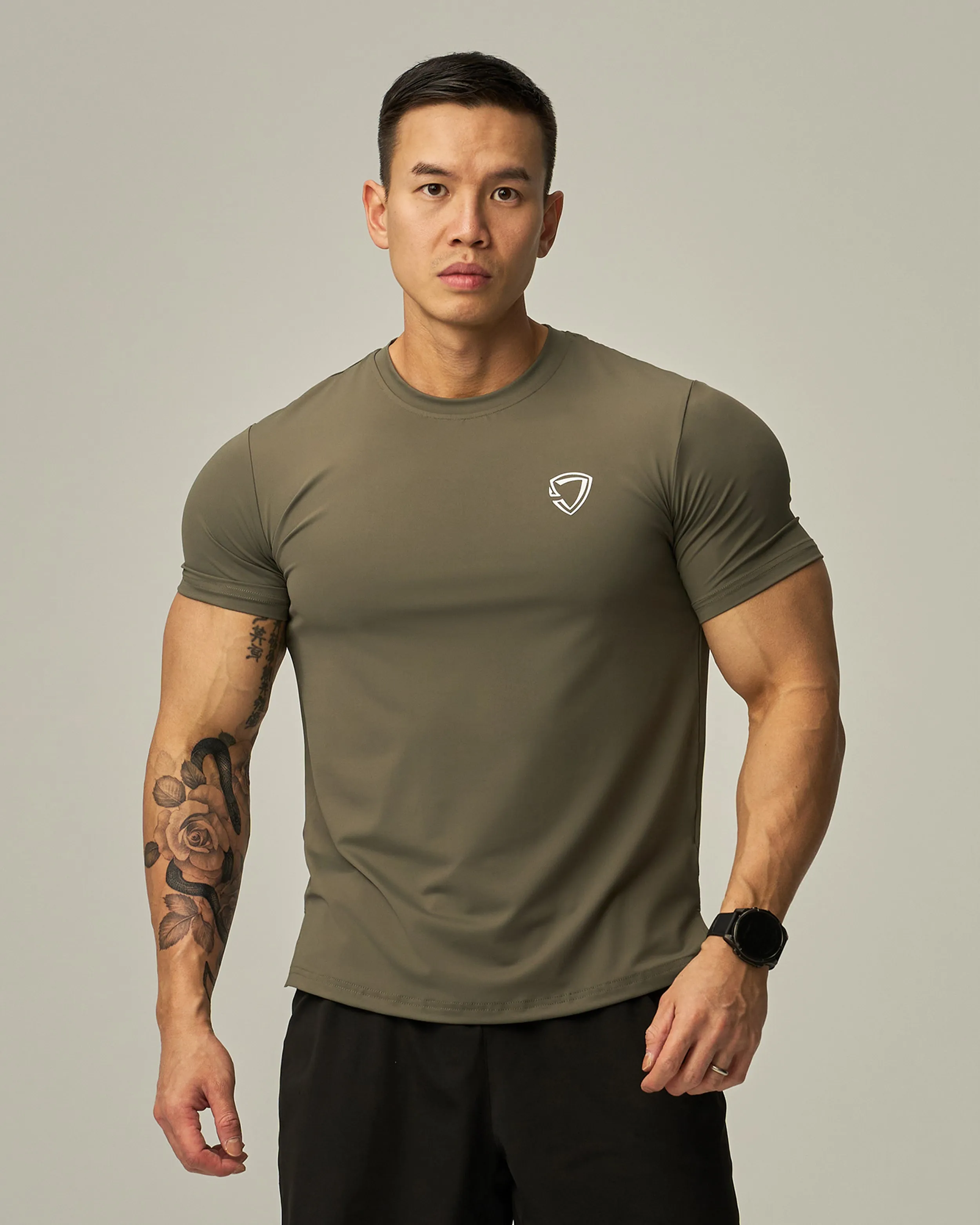 Badge Train Performance Tee
