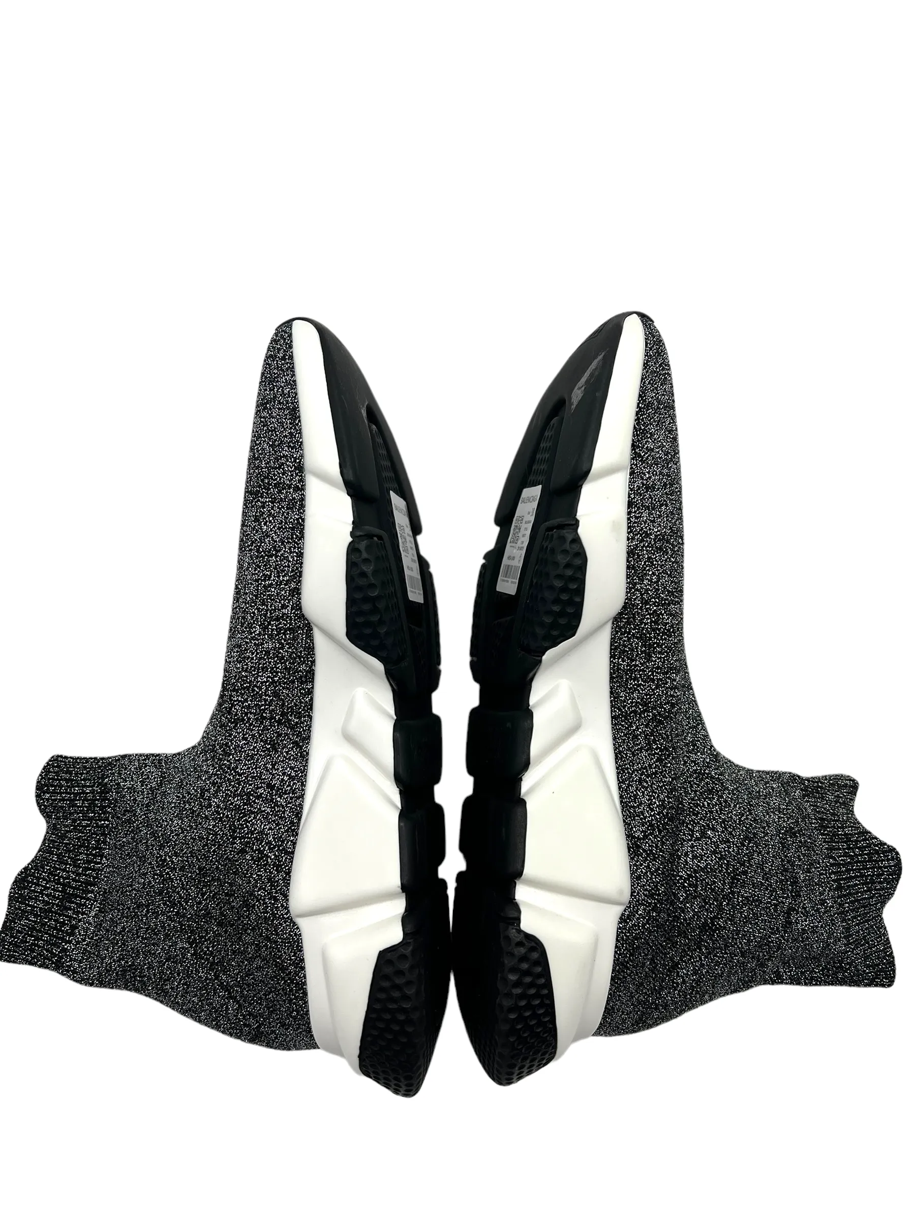 Balenciaga Black Metallic Size 38 Speed Trainers