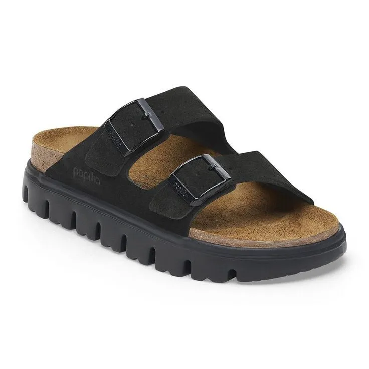 BIRKENSTOCK- ARIZONA PLATFORM SUEDE LEATHER SANDAL