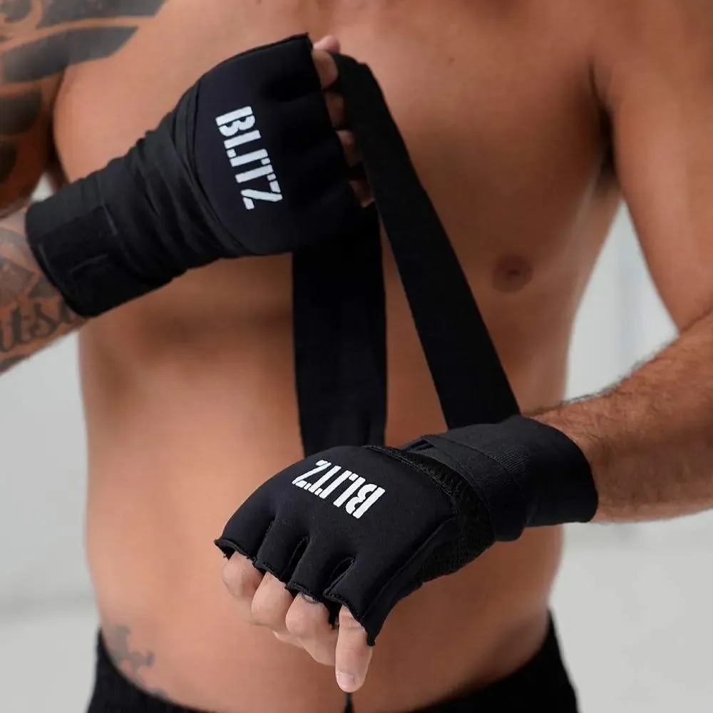 Blitz Sports Gel Hand Wraps - Black