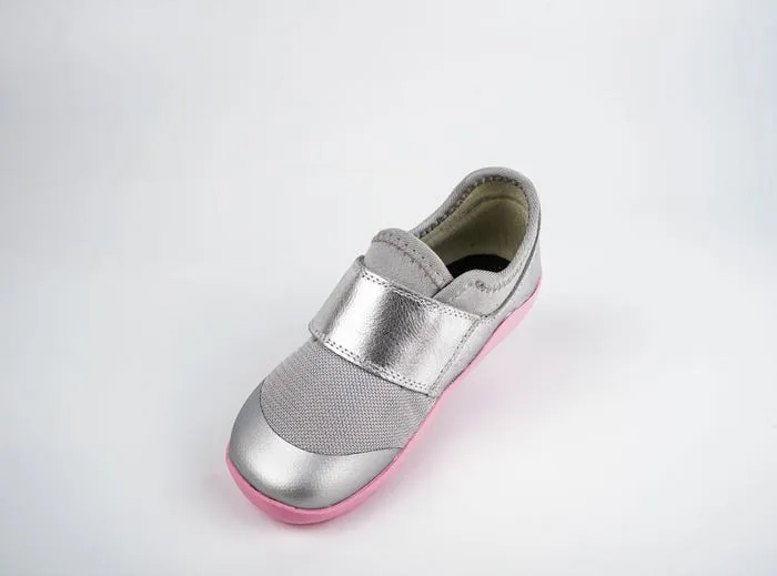 Bobux IW Dimension II  Silver Metallic & Candy Trainers
