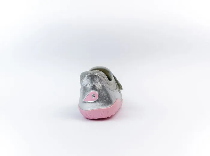 Bobux IW Dimension II  Silver Metallic & Candy Trainers