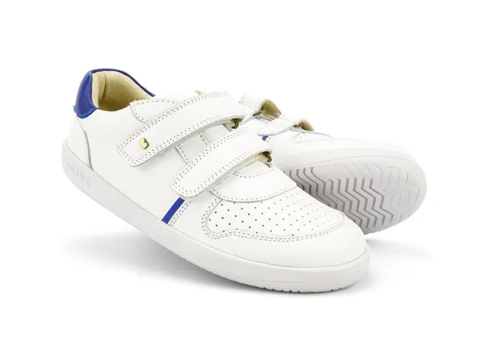 Bobux KP Riley White   Blueberry Trainers