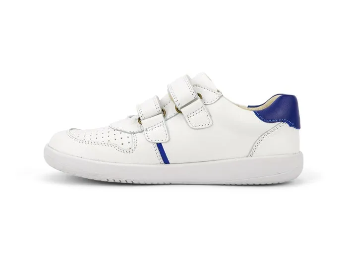 Bobux KP Riley White   Blueberry Trainers