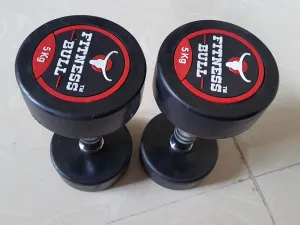 BOUNCER DUMBBELL SET (PACK OF 2) | Rubber Coated Dumbbells - 2.5 Kg to 35 Kg