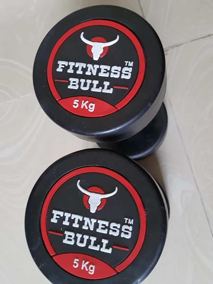 BOUNCER DUMBBELL SET (PACK OF 2) | Rubber Coated Dumbbells - 2.5 Kg to 35 Kg
