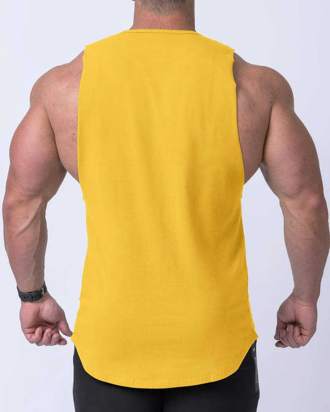 Box Logo Drop Tank - Mango / Black