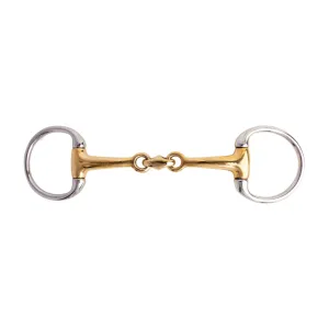 Cavalier Eggbutt Bradoon Gold Bit with Training Bit