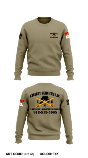 Cavalry Services Store 1 Core Men's Crewneck Performance Sweatshirt - ZDtLAq