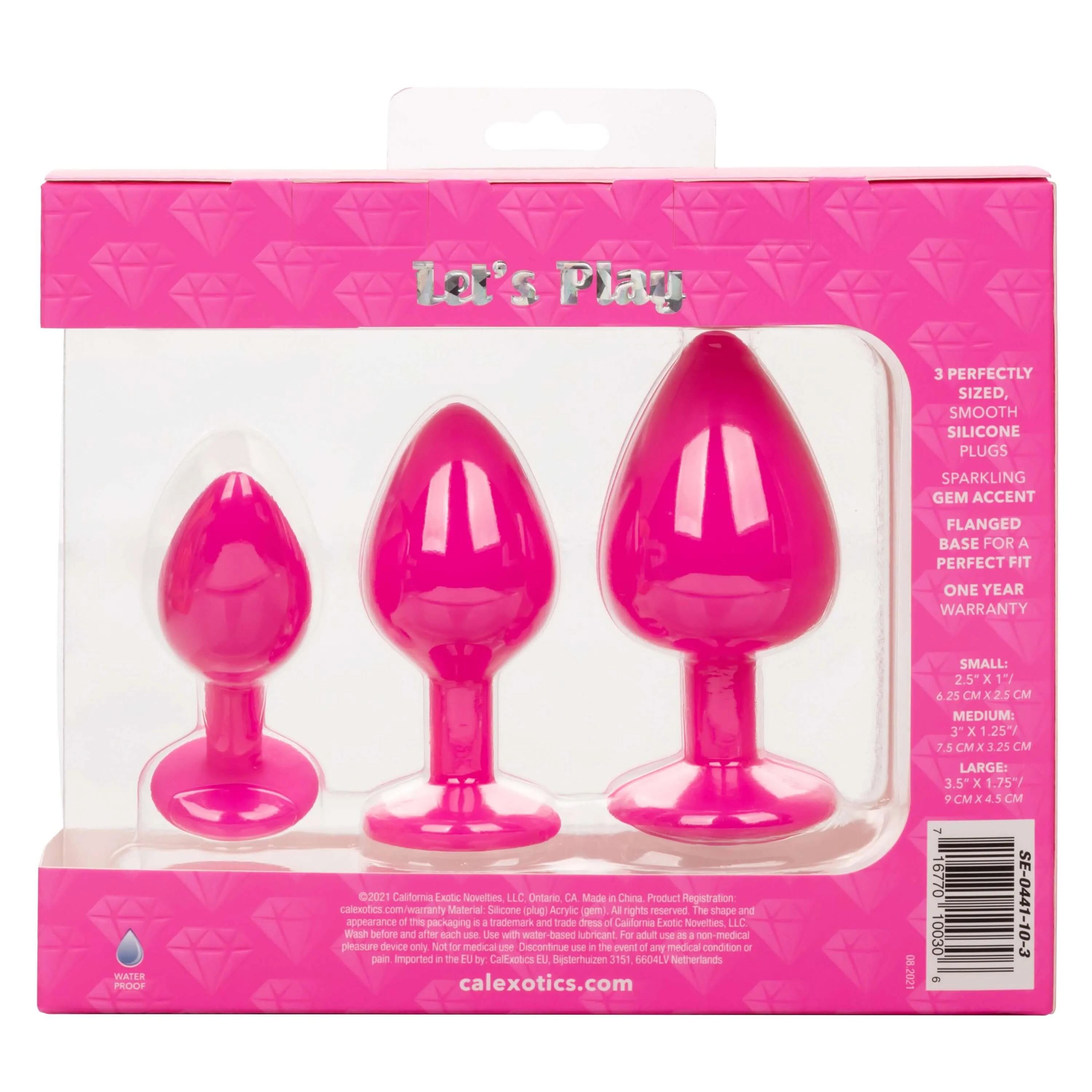 Cheeky Gems Anal Plugs - Pink