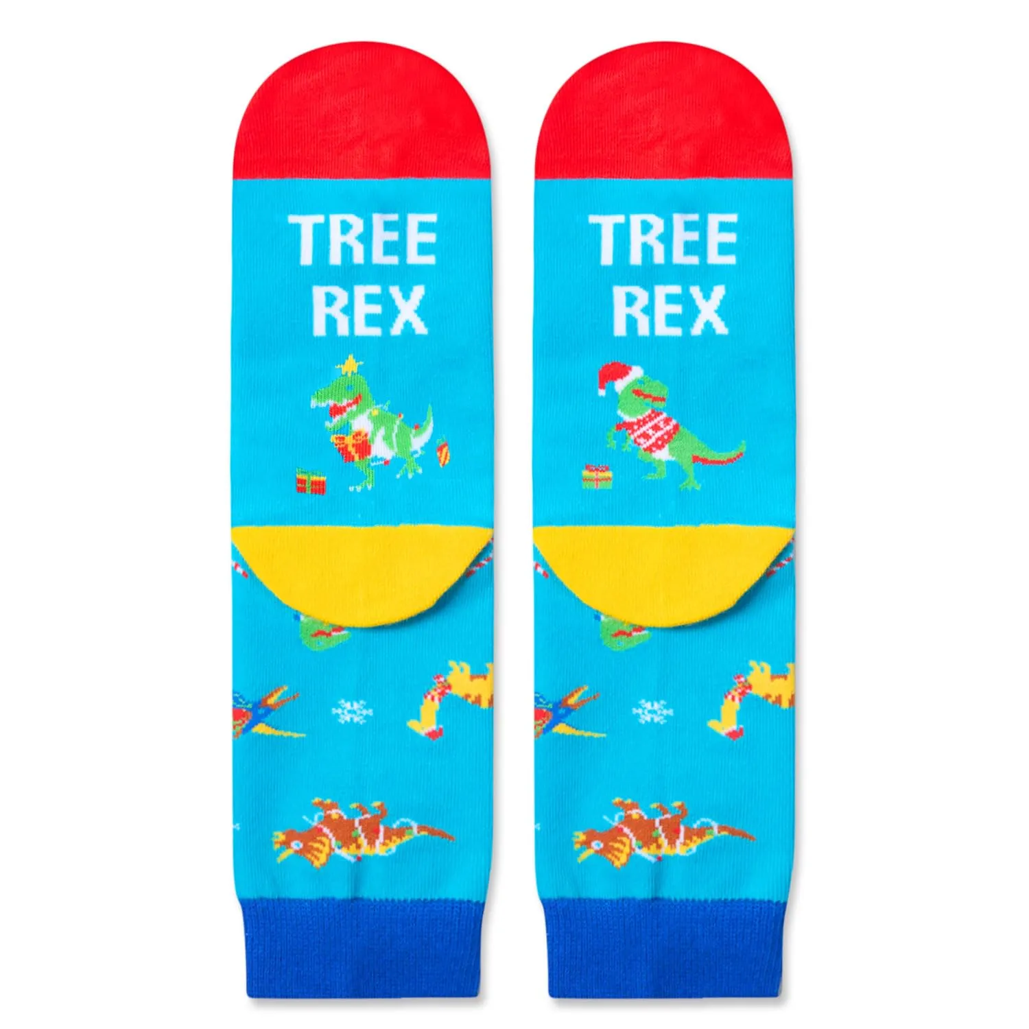 Christmas Gifts Stocking Socks for 7-9 Years Old Kids - Dinosaur Socks Dinosaur Stocking for Boys Girls