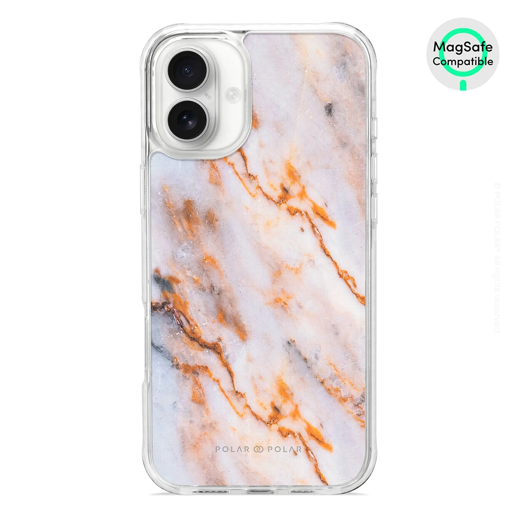 Coffee Cream - iPhone 16 Plus Clear Bumper MagSafe Case