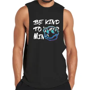 Cotton Be Kind To Your Mind Graphic Tank Top