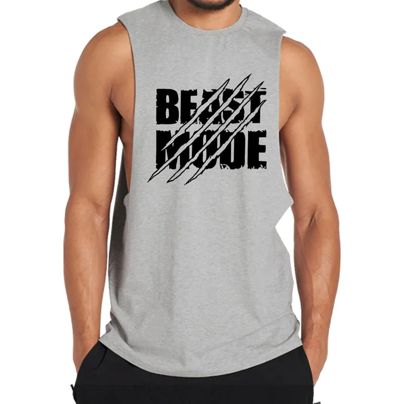Cotton Beast Mode Workout Tank Top