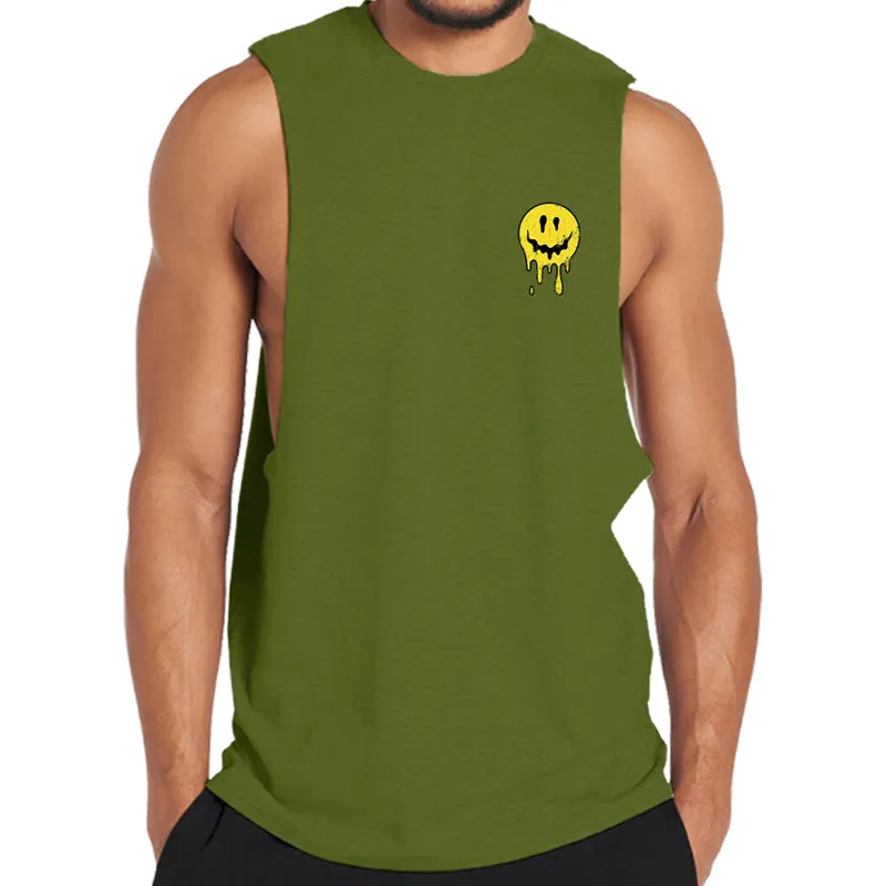 Cotton Smile Graphic Men's Tank Top