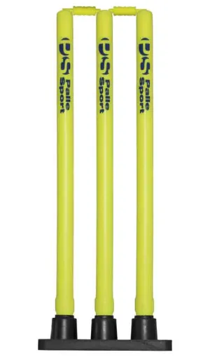 Cricket - Flexi Based Stumps - Colour: Fluoro Yellow - Size: Senior