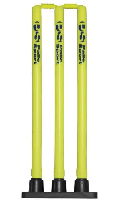 Cricket - Flexi Based Stumps - Colour: Fluoro Yellow - Size: Senior