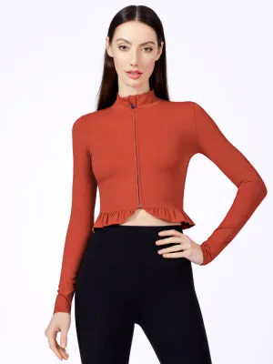 CROPPED RUFFLES JACKET