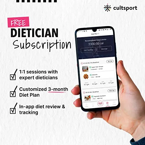 Cultsport smartcross b1 Bluetooth Enabled Elliptical Cross Trainer, Max Weight: 120kg, Free at Home Installation, Trainer Led Sessions by Cultsport