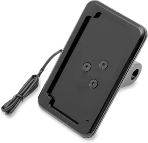 Cycle Visions CV-4606BL In Close Vertical License Plate Holder without Plate Light - Black