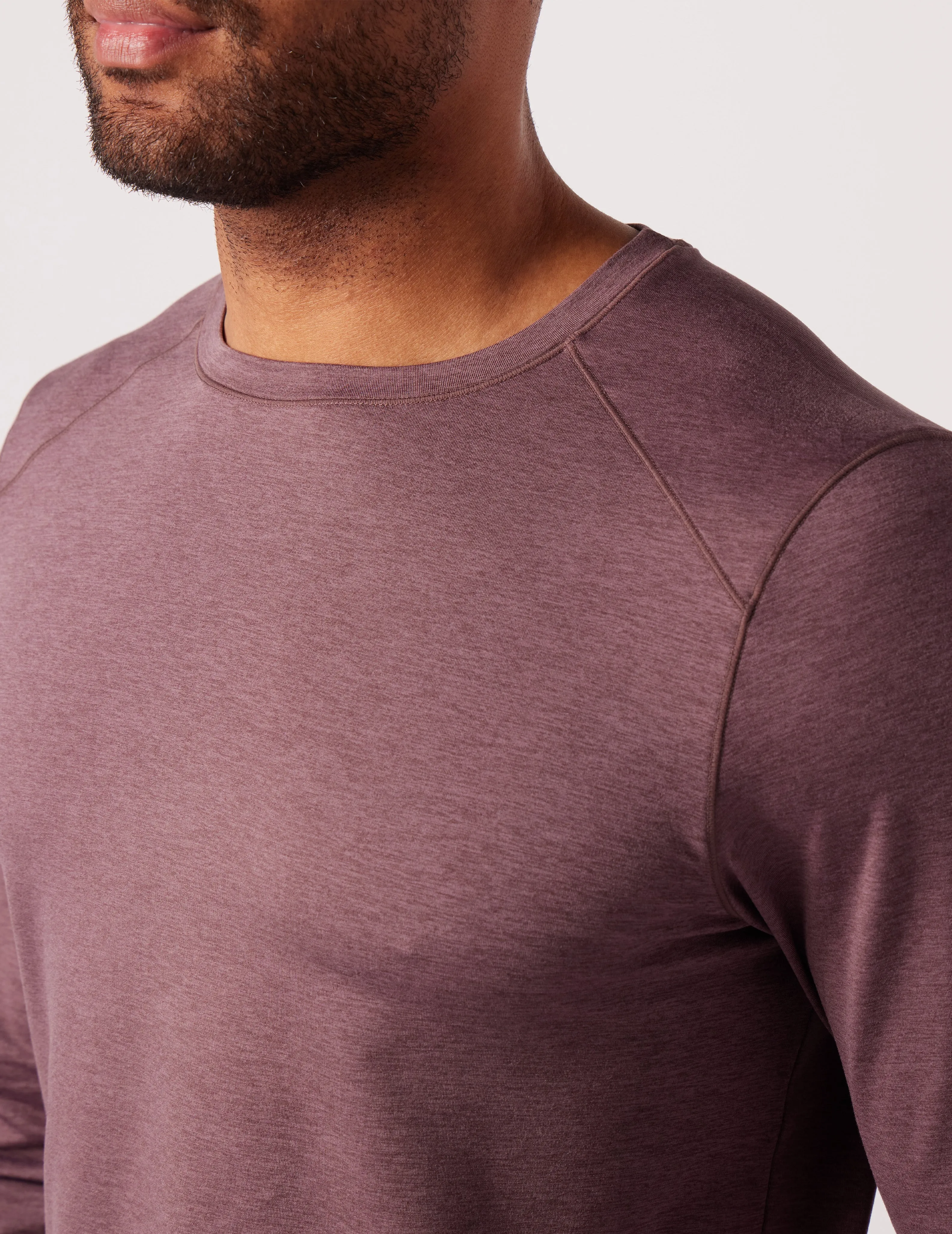 Dash Crew Neck: Berry Wine Marble